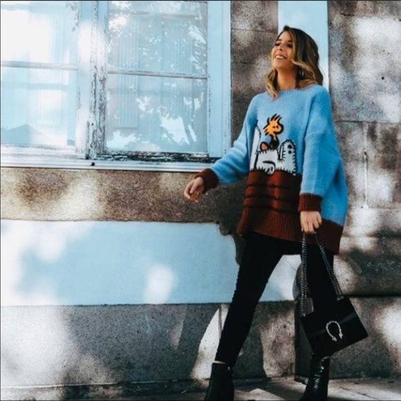 ZARA Snoopy Peanuts Jacquard Sweater - Picture 6 of 8